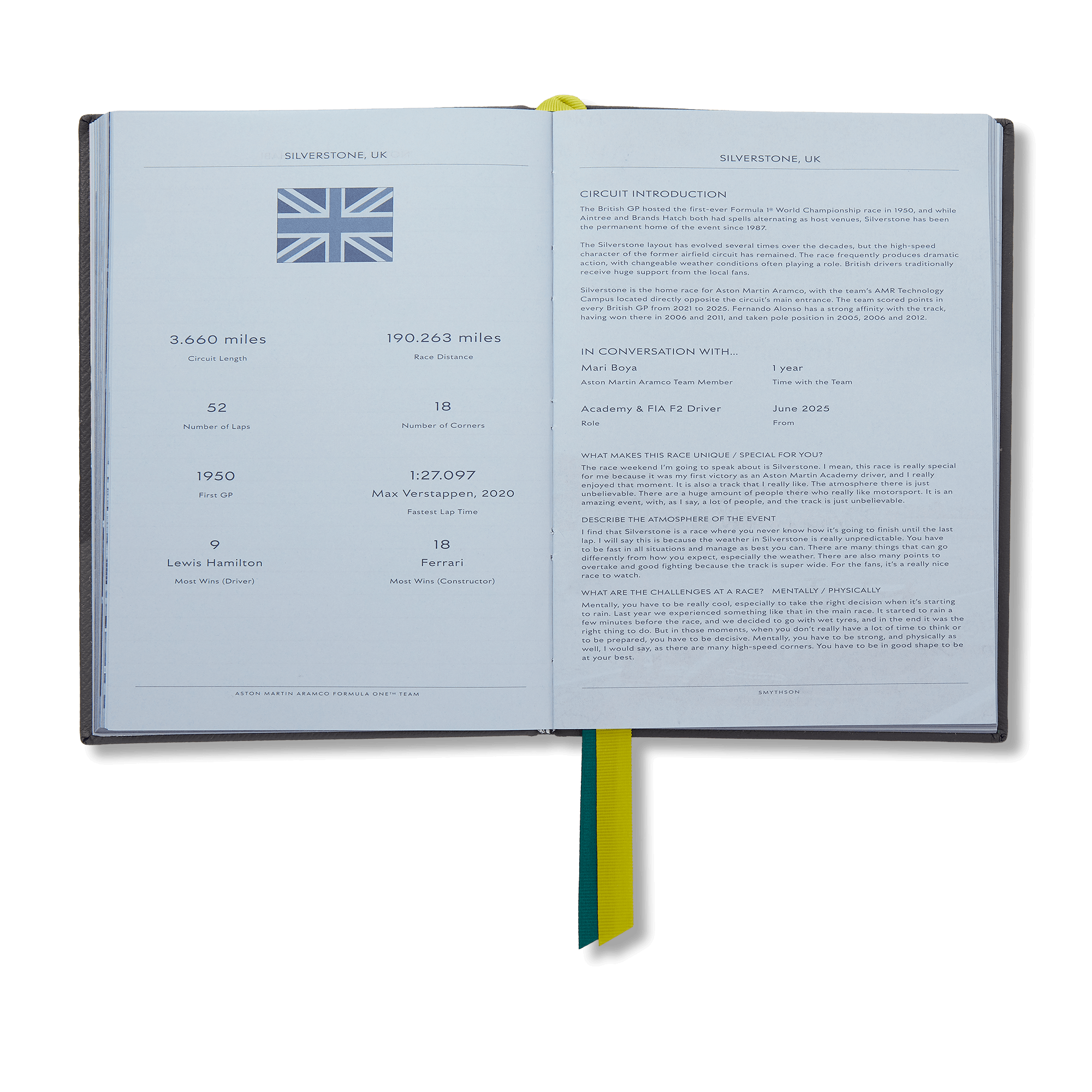 Smythson x Aston Martin Aramco F1® Team Soho Circuit-Tagebuch - Dunkler Schatten