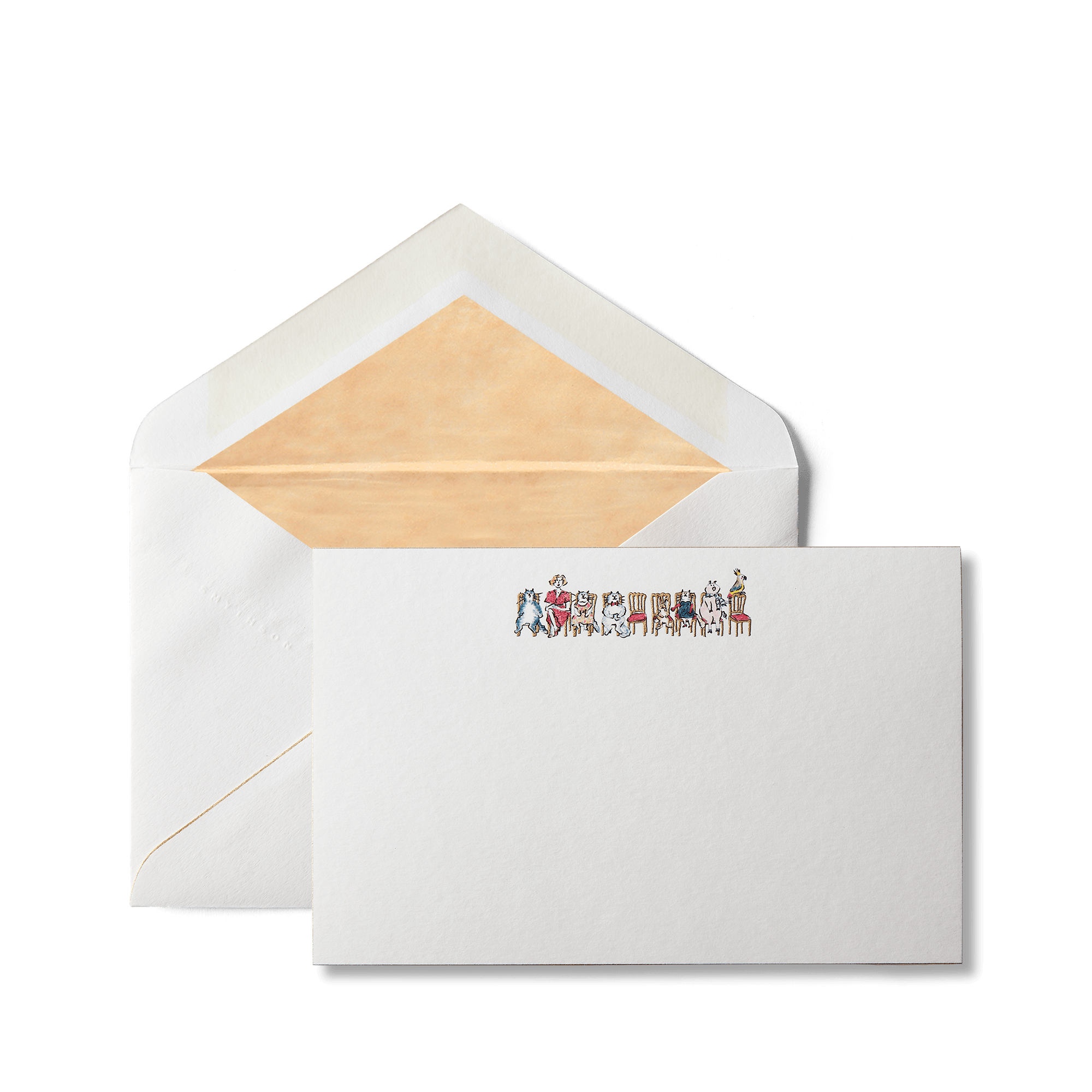 Smythson x Grace Coddington Runway Correspondence Cards - White