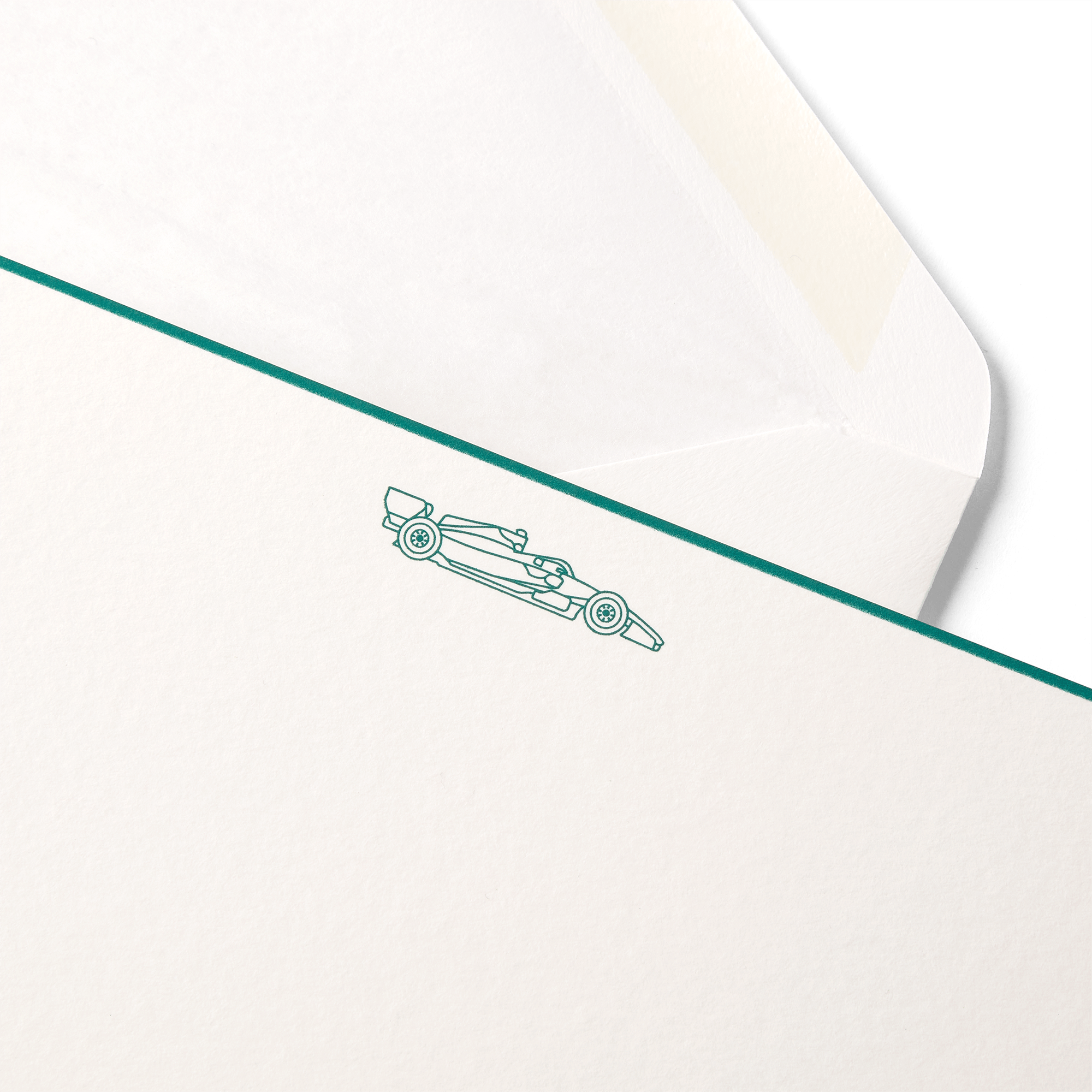 Smythson x Aston Martin Aramco F1® Team  Correspondence Cards - White Wove