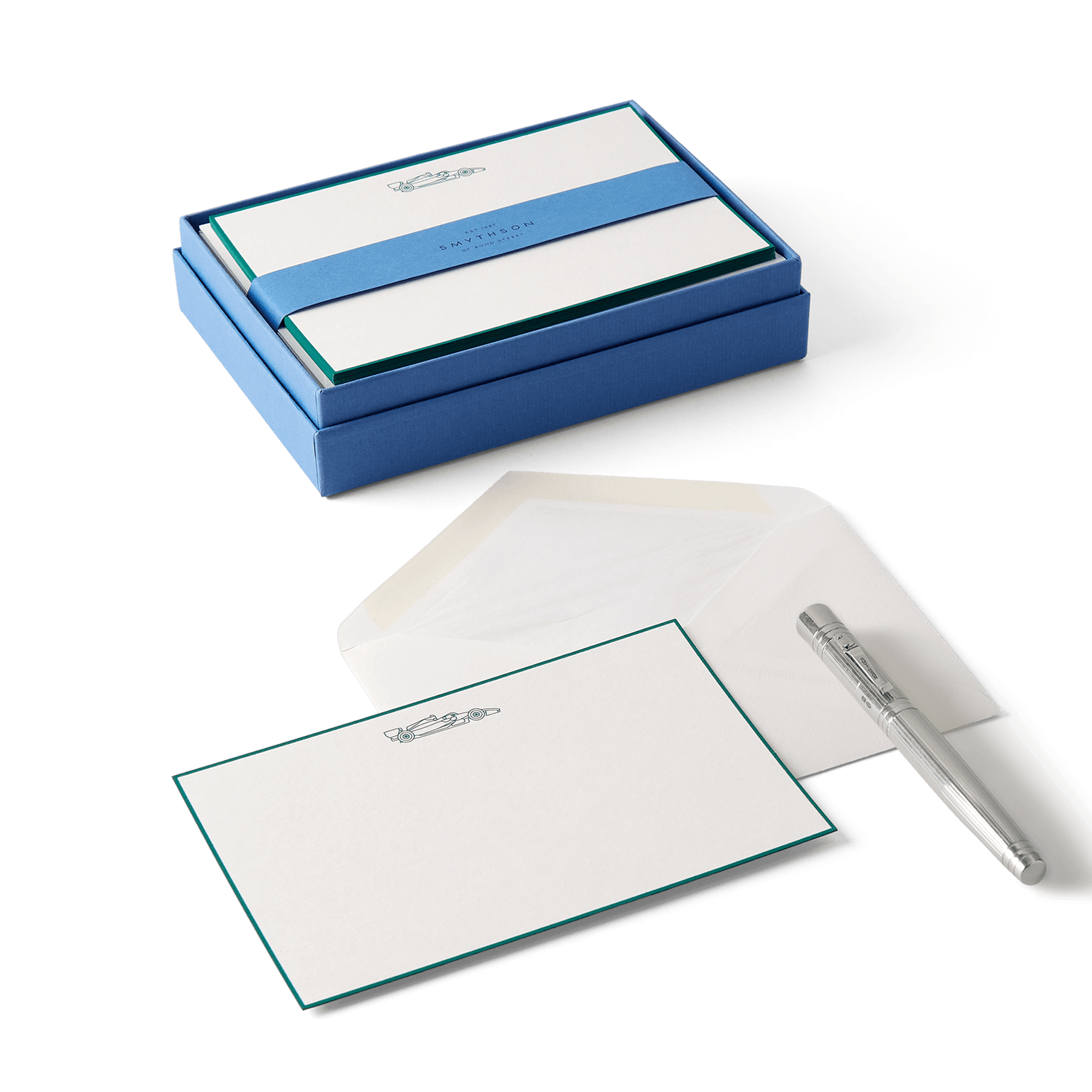Smythson x Aston Martin Aramco F1® Team  Correspondence Cards - White Wove