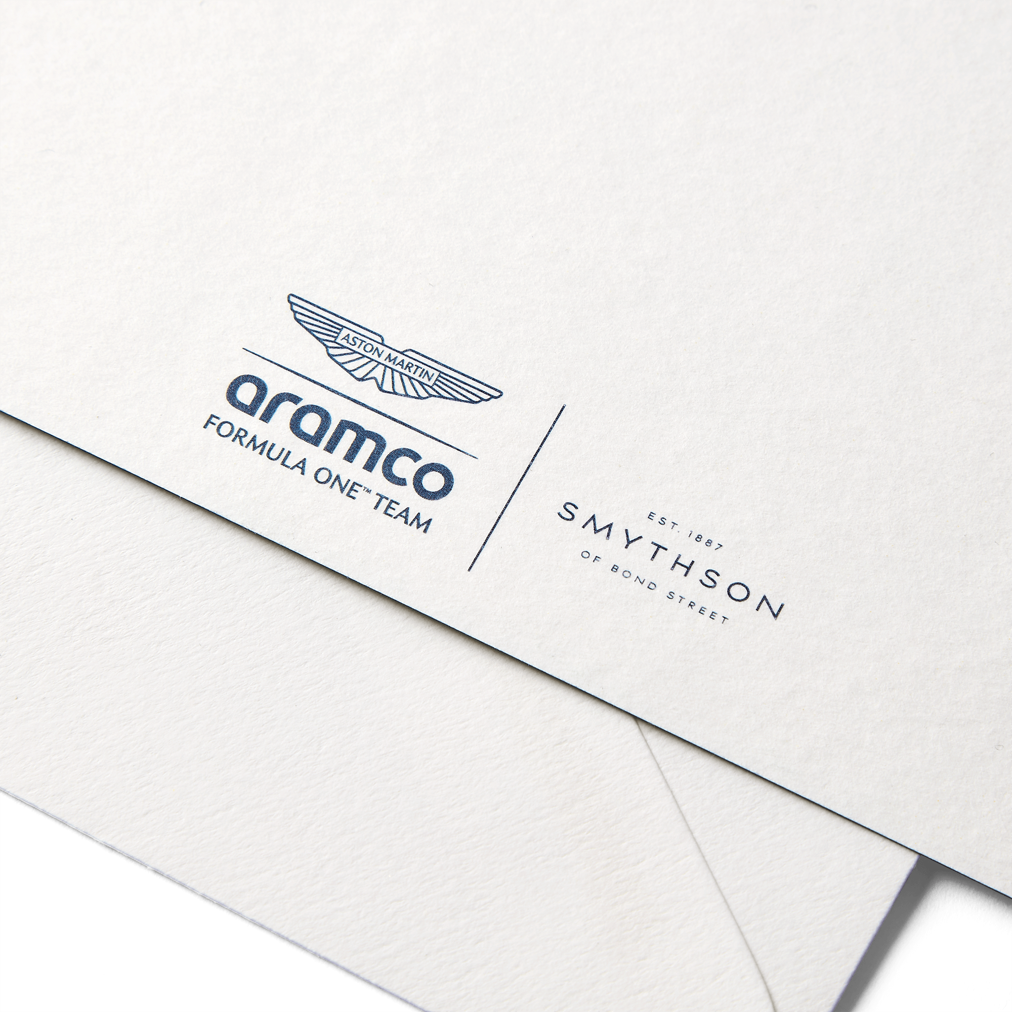 Smythson x Aston Martin Aramco F1® Team  Correspondence Cards - White Wove
