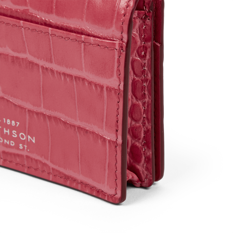 Smythson Folded Card Case with Snap Closure in Mara