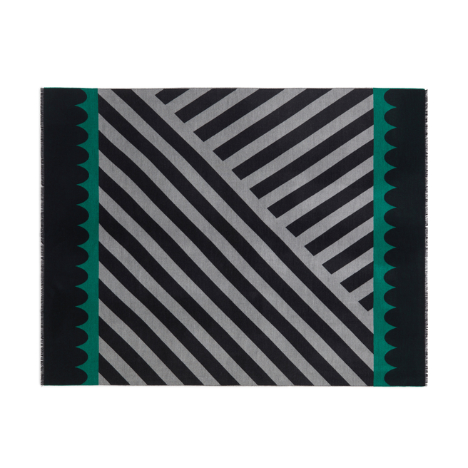 Geo Print Cashmere Blanket Scarf