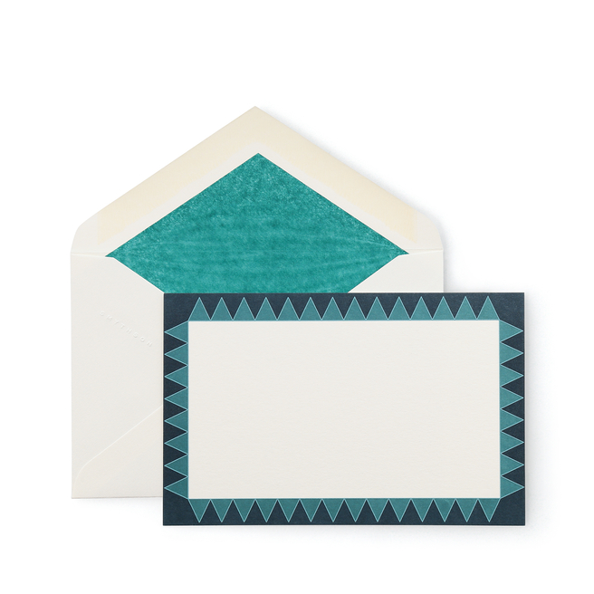 Triangle Bordered Correspondence Cards