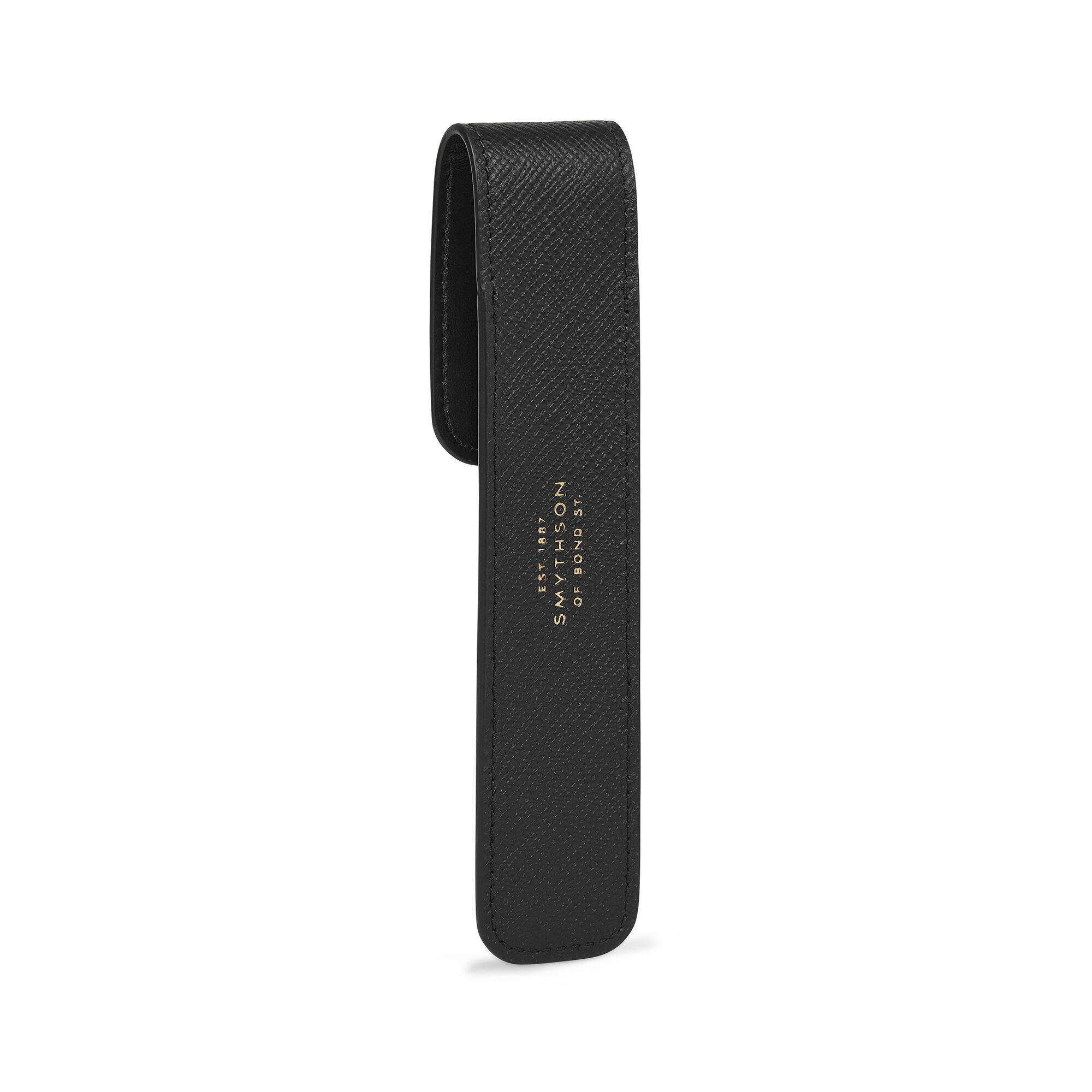 Star Keyring in Panama in black | Smythson