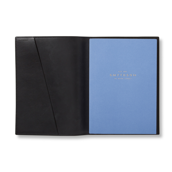 Smythson Leather Notebook - Blue