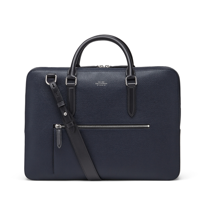 Large Briefcase with Zip Front in Ludlow