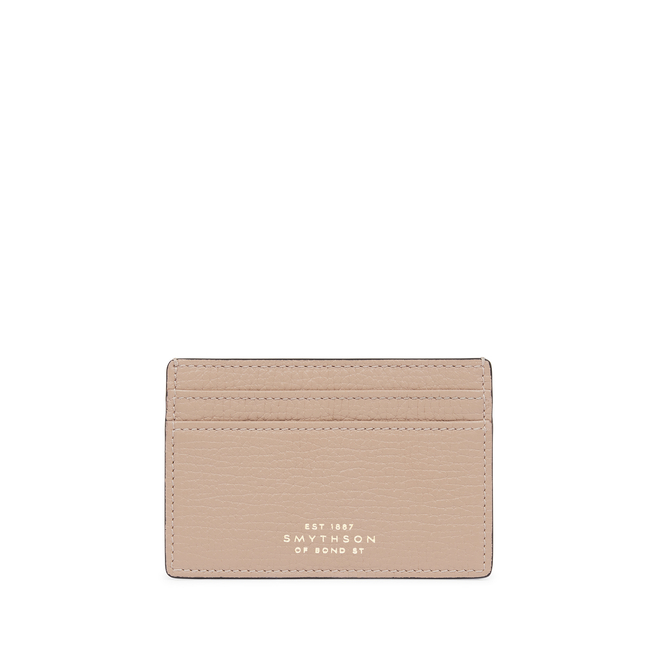 Flat Card Holder in Ludlow in nutmeg