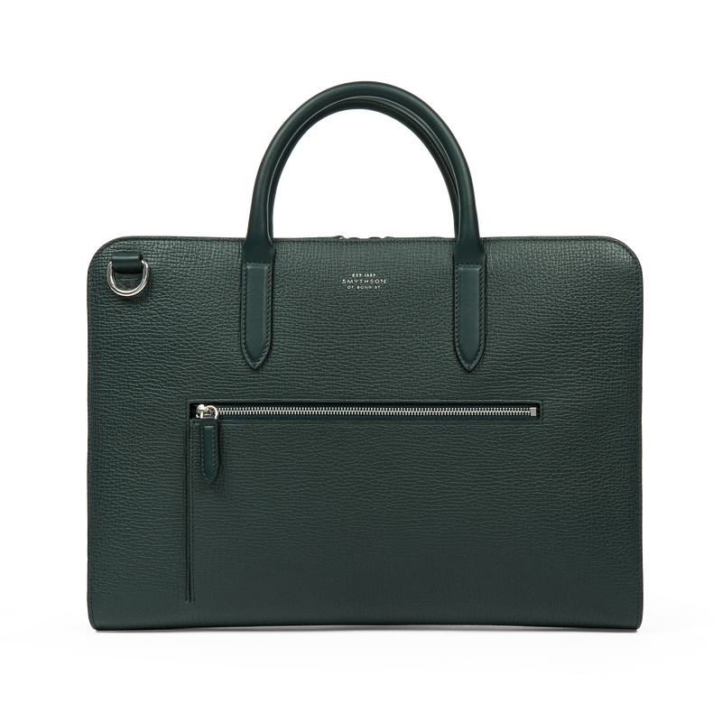Ultra Slim Briefcase with Zip Front in Ludlow