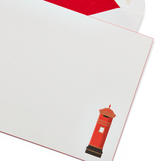 Grußkarten mit britischem Briefkasten als Motiv