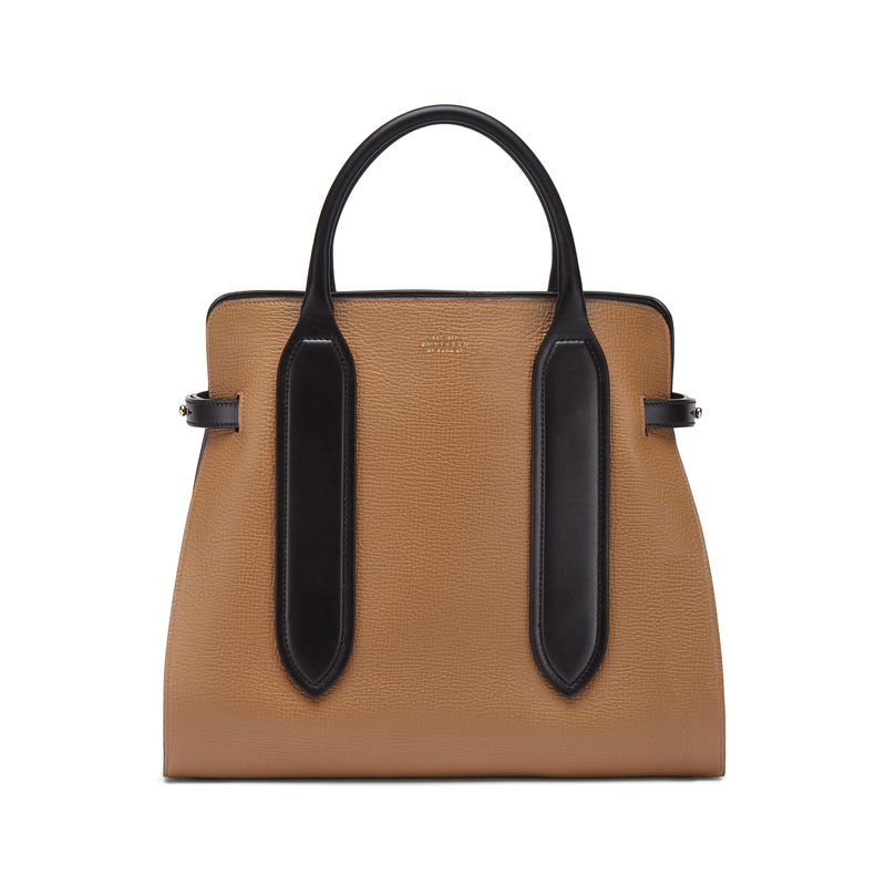 Ciappa Schultertasche aus grobgenarbtem Leder