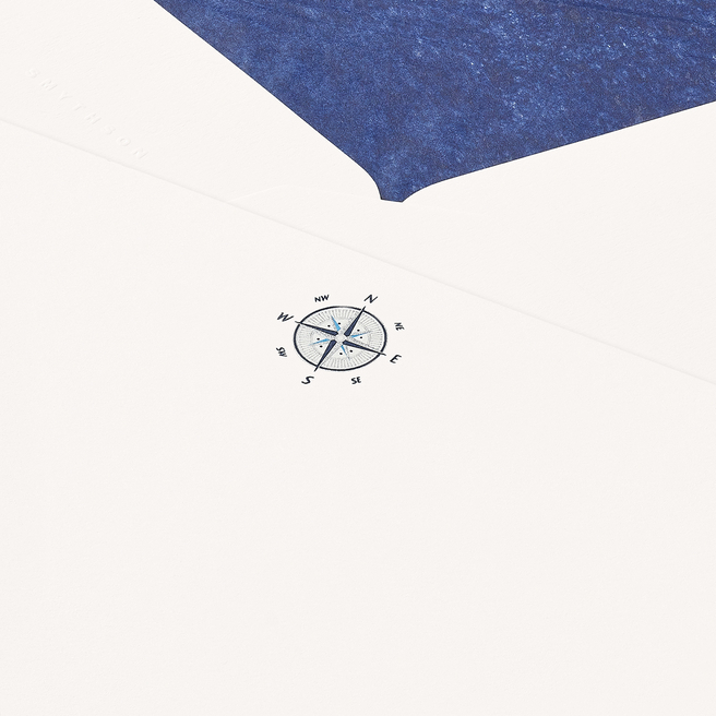 Compass Correspondence Cards White