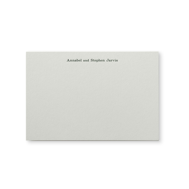 Kings Correspondence Card with Name