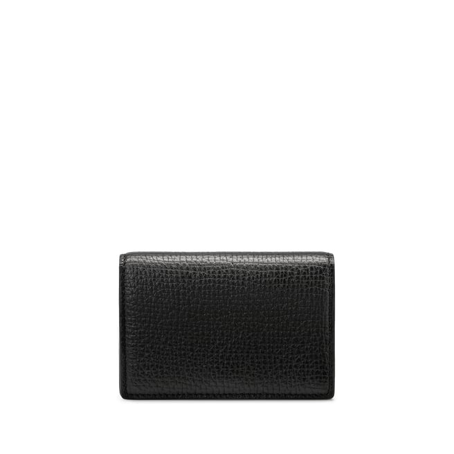 Folded Card Case with Snap Closure in Ludlow in black