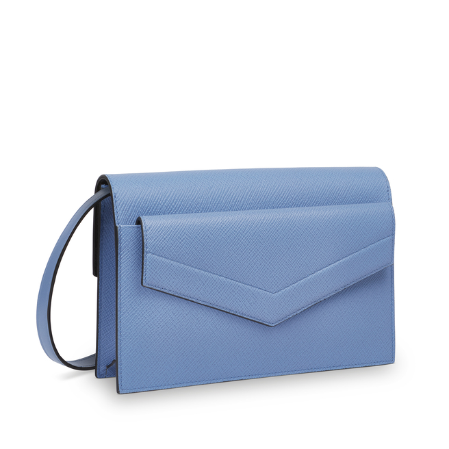 Smythson Envelope Crossbody Bag in Panama