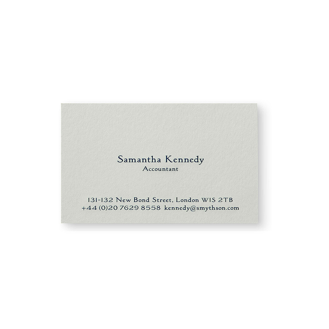 Business Card with Name and Address in Contemporary Layout