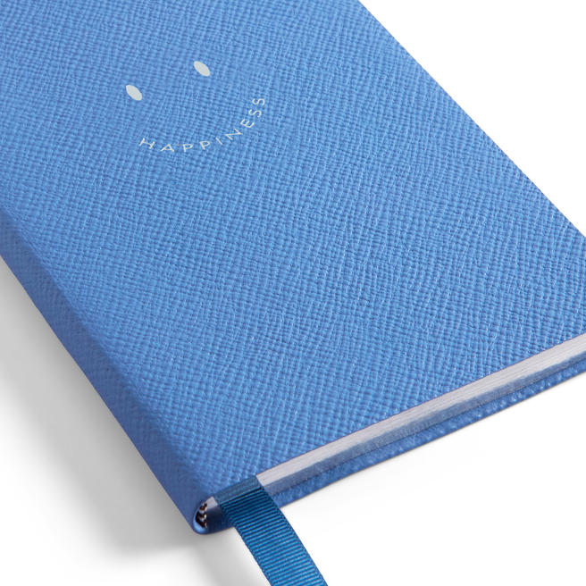 Happiness Chelsea Notebook in Panama in nile blue