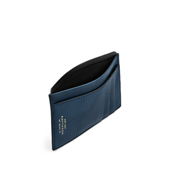 Card and Note Holder in Large Grain Leather