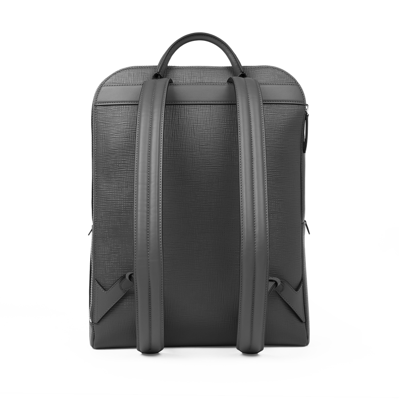 Zip Around Backpack in Panama in storm grey | Smythson