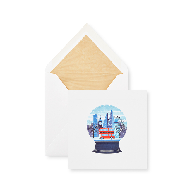 Cartes de vœux boule à neige