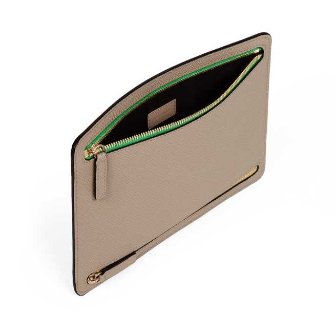 Multi-Zip Case in Panama in black | Smythson