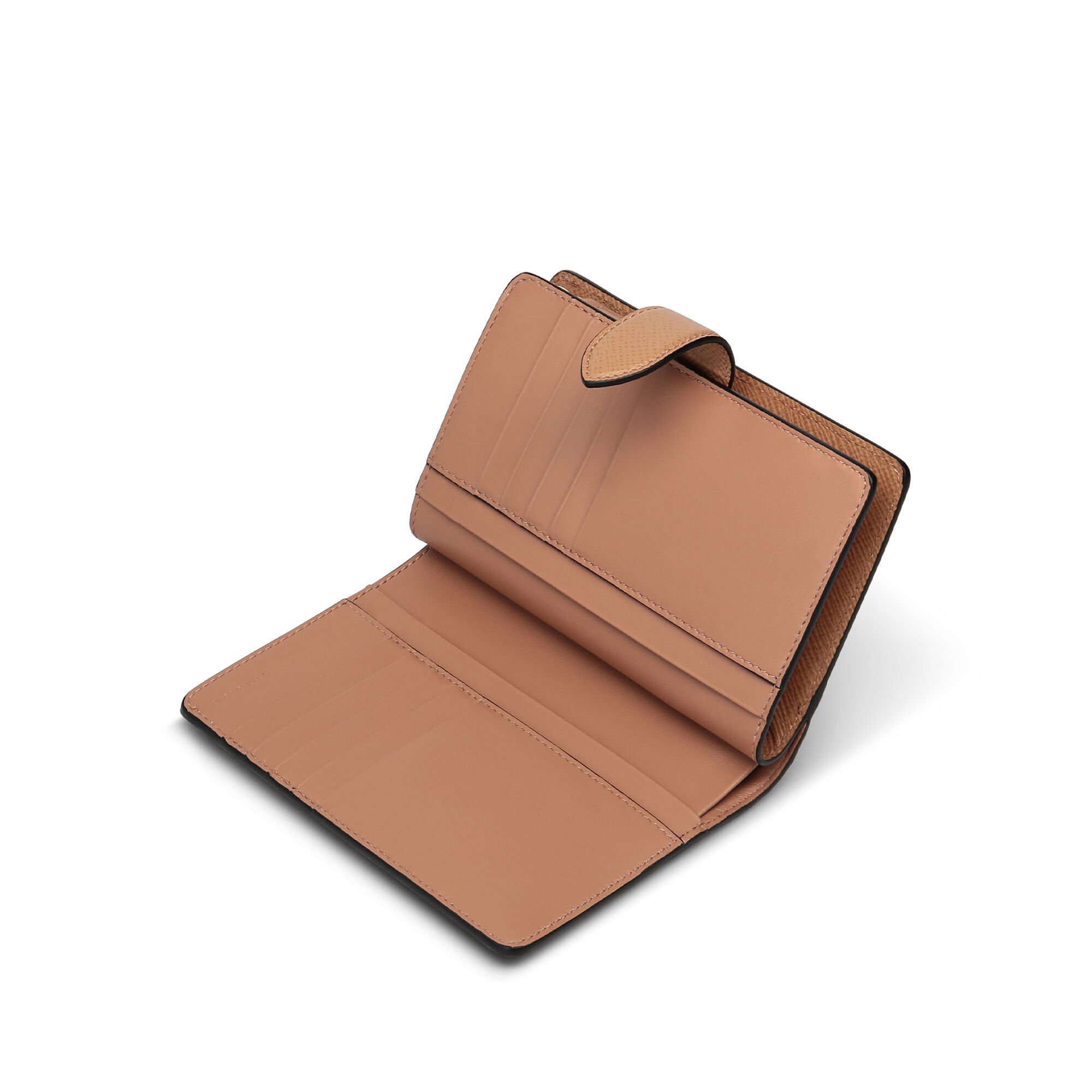 Panamaレザーコンチネンタルパース in light rosewood | Smythson