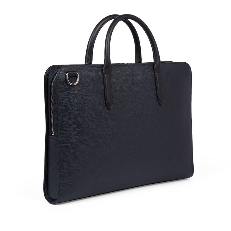 Ultra Slim Briefcase with Zip Front in Ludlow