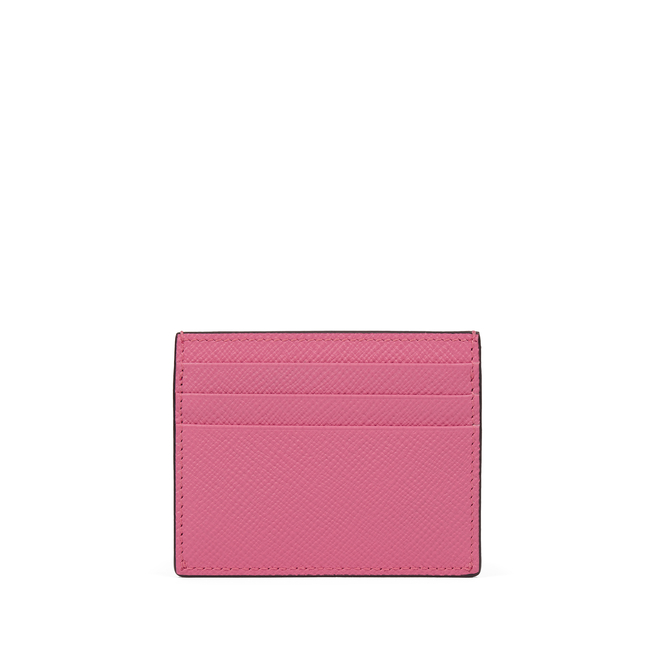 Envelope Card Case with Coin Purse in Panama in peony | Smythson