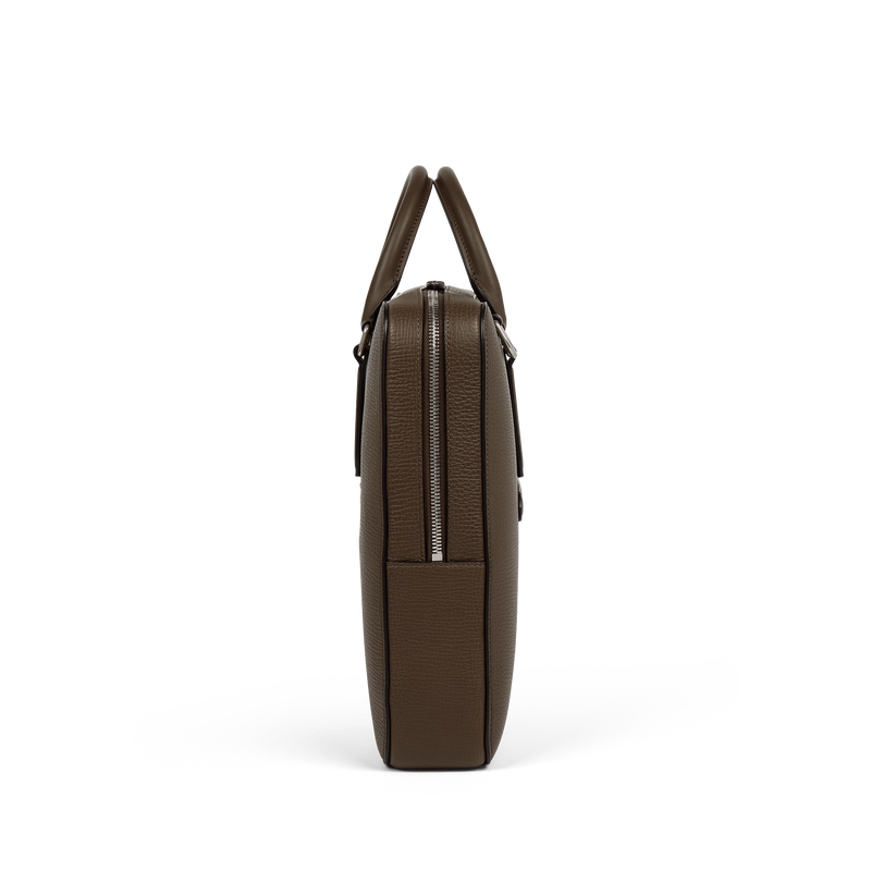 Smythson Slim Briefcase with Zip Front in Ludlow