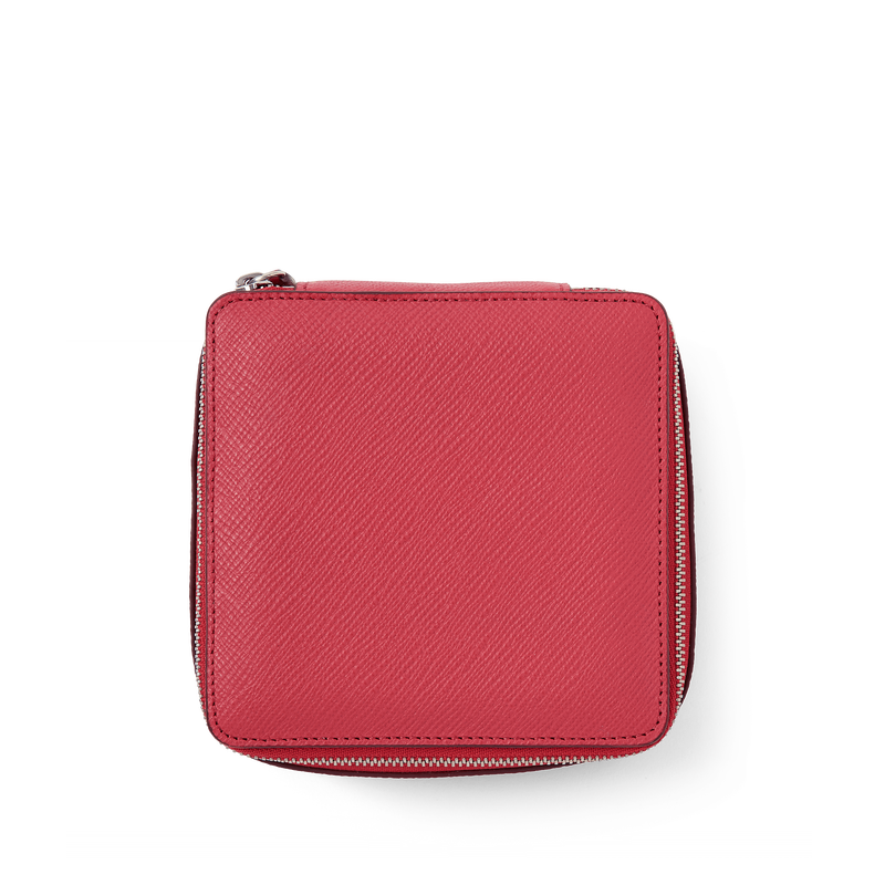 Smythson Large Square Trinket Case in Panama