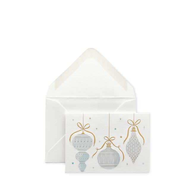 Christmas Baubles Gift Card Set