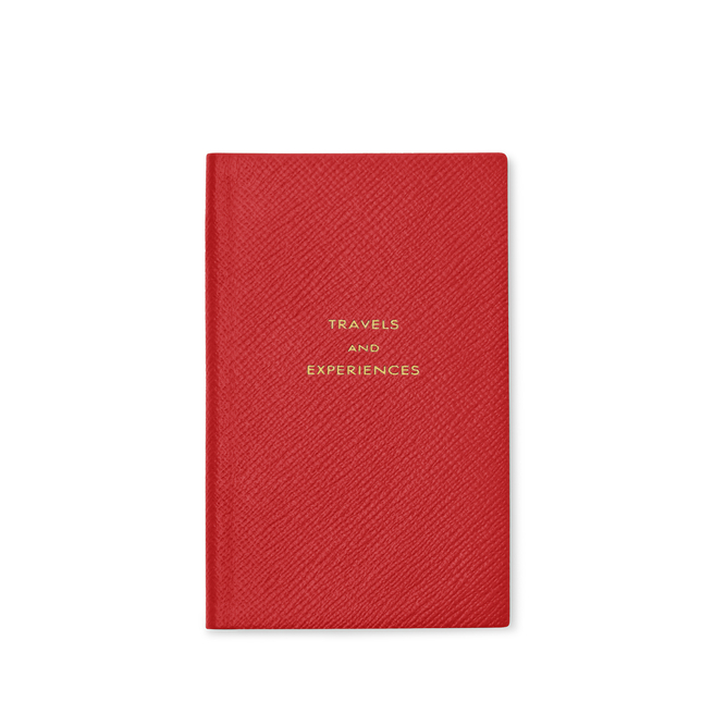 Smythson Soho Panama Leather Lined Notebook, In Crossgrain