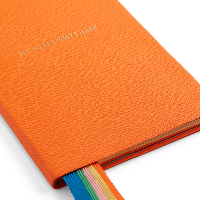 Agenda « My First Smythson » Soho en cuir Panama