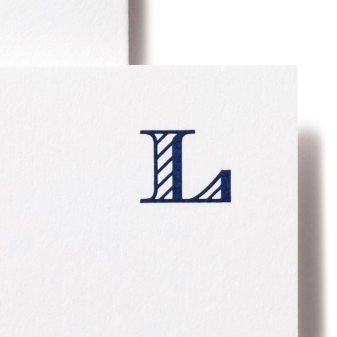Cartes de correspondance alphabet L