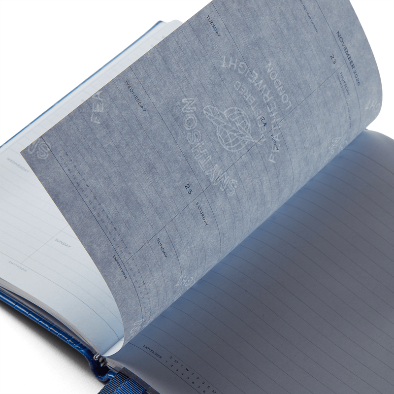 Smythson 2026 Soho Weekly Journal with Slide in Mara 