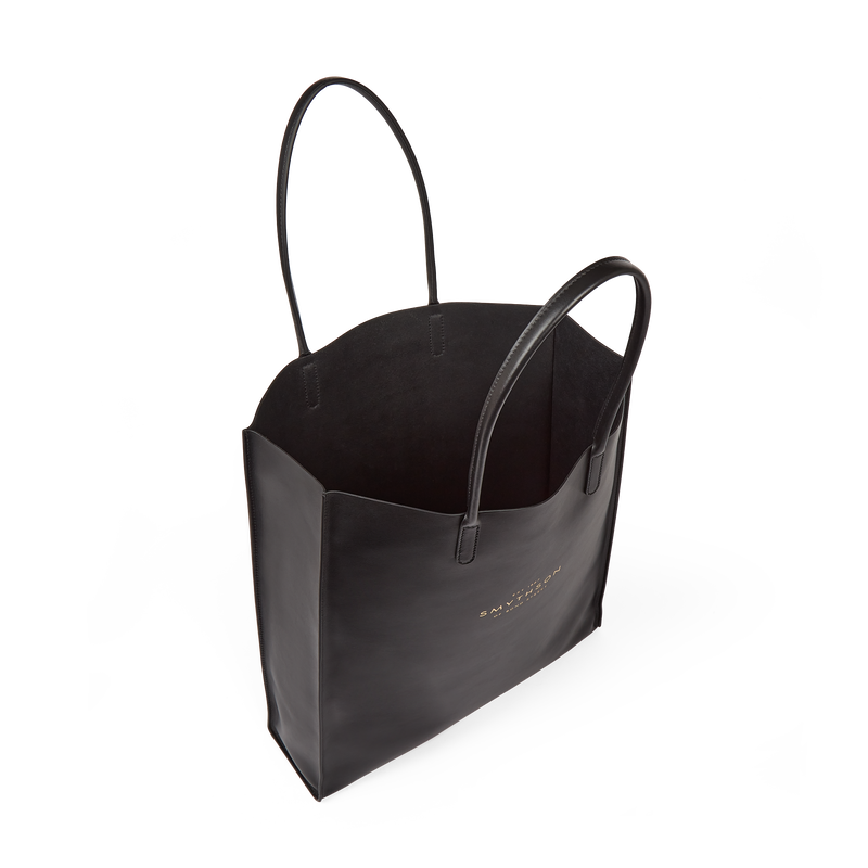 Pavilion Kingly Tote Bag in black | Smythson Pavilion Kingly Tote Bag in black | Smythson