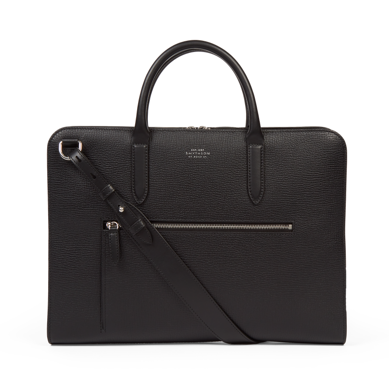 Ultra Slim Briefcase with Zip Front in Ludlow