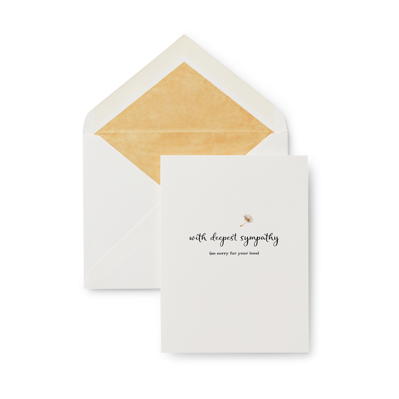 With Deepest Sympathy Card