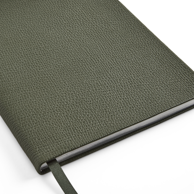 Smythson Strictly Confidential Cross-grain Leather Notebook In