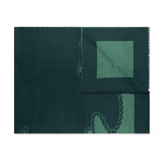 Swirl Logo Cashmere Blanket Scarf