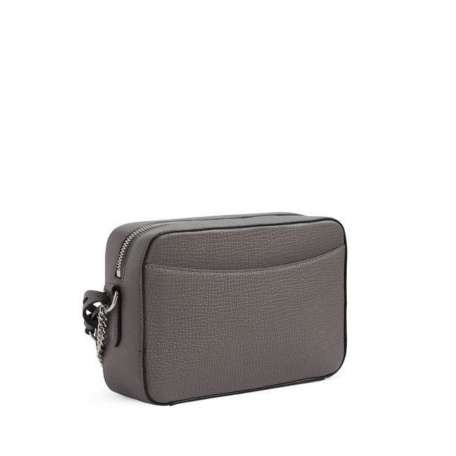 Camera Bag with Chain in Ludlow in dark steel | Smythson