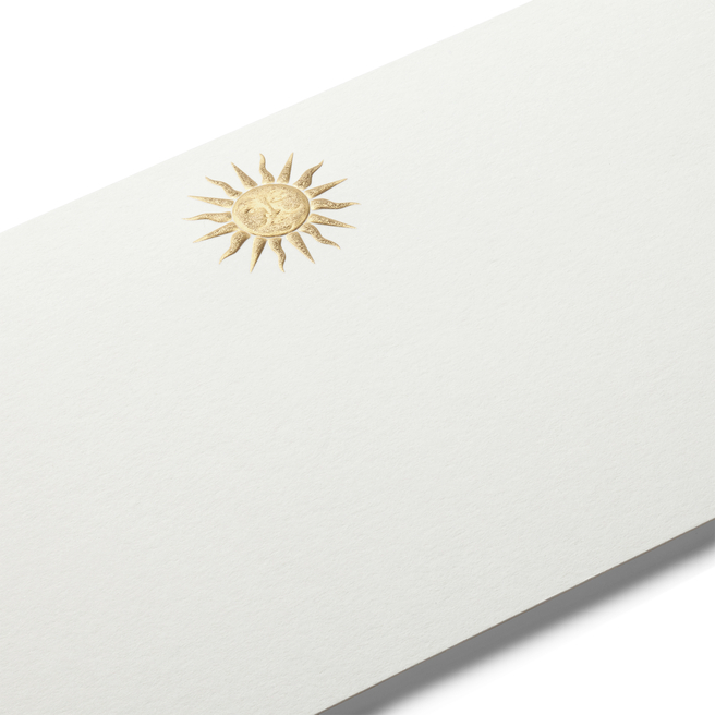 Sun Motif Correspondence Cards