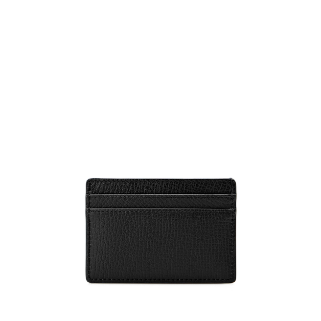 Black Leather Card Case Wallet