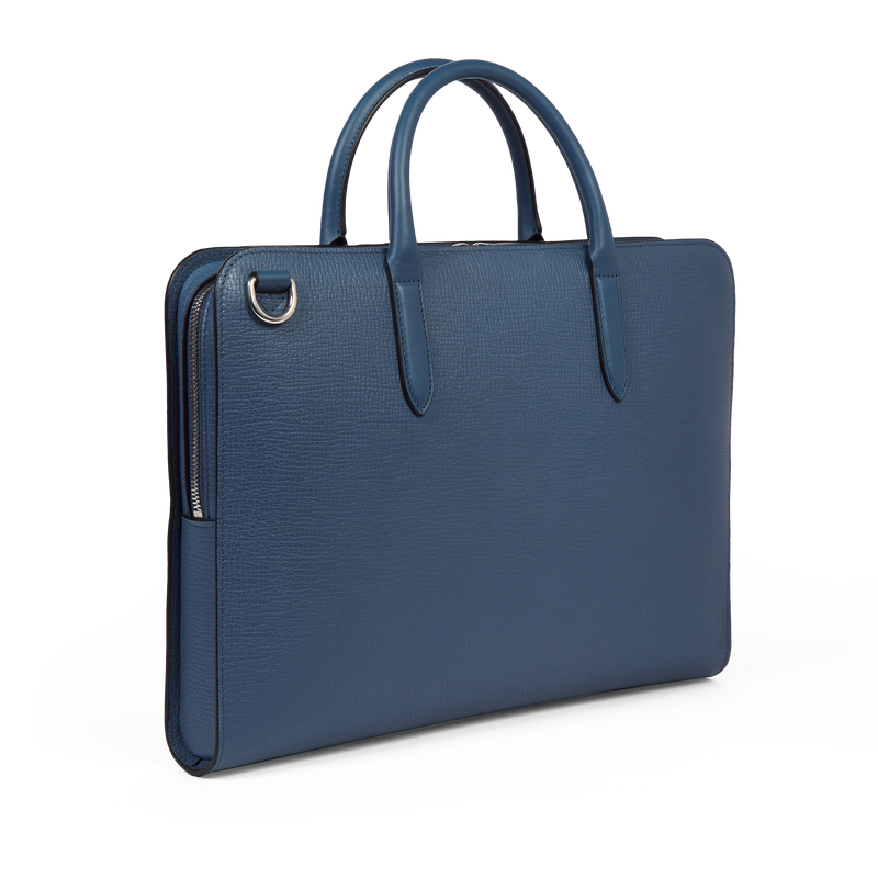 Ultra Slim Briefcase with Zip Front in Ludlow