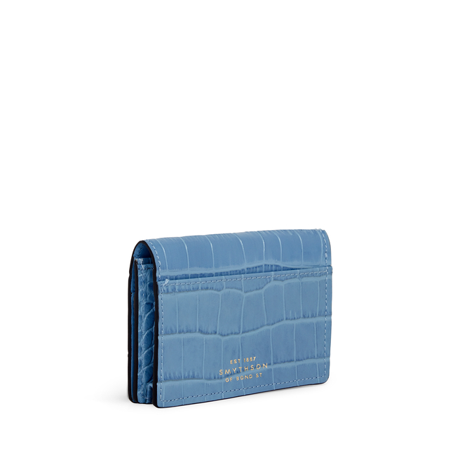 Folded Card Case with Snap Closure in Mara