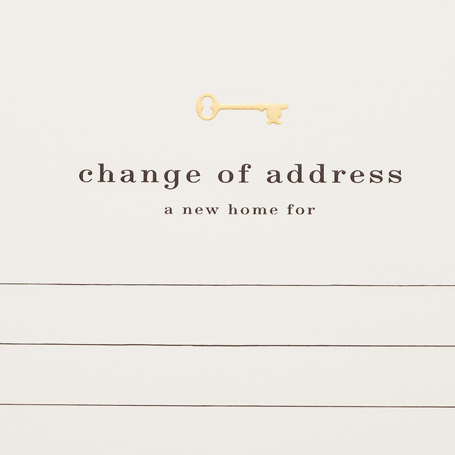 Change Of Address Cards White