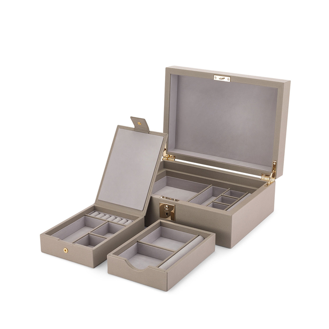 Grosvenor Jewellery Box with Travel Tray