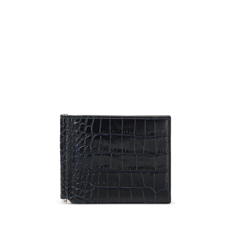 6 Card Slot Money Clip Wallet in Mara