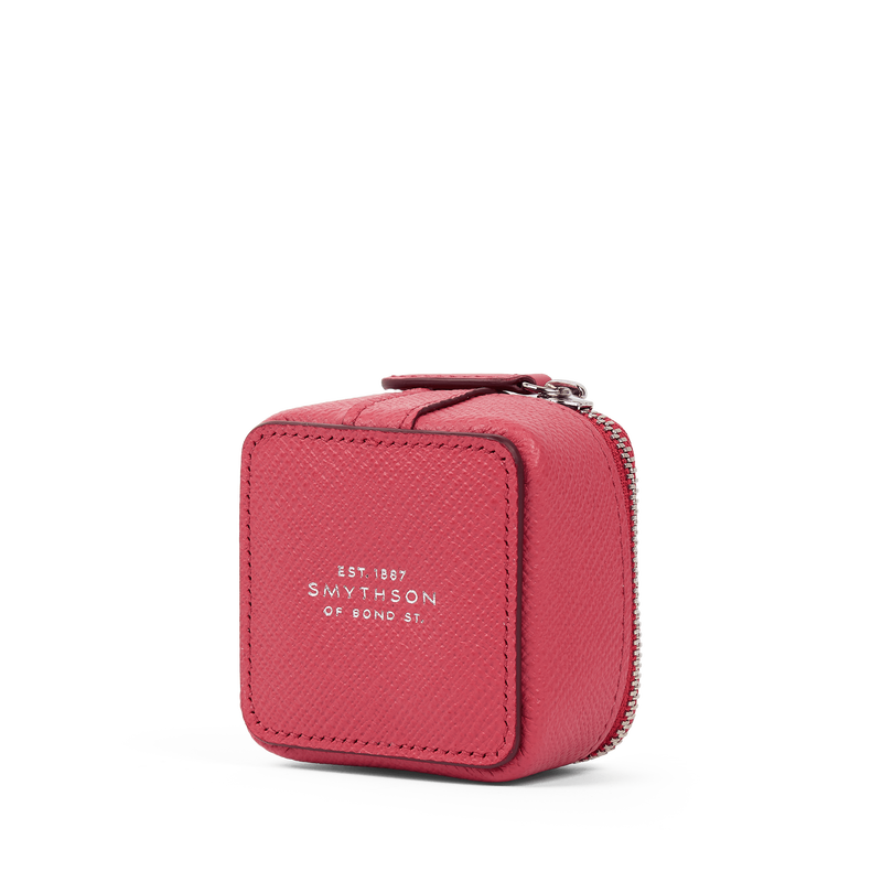 Smythson Small Square Trinket Case in Panama