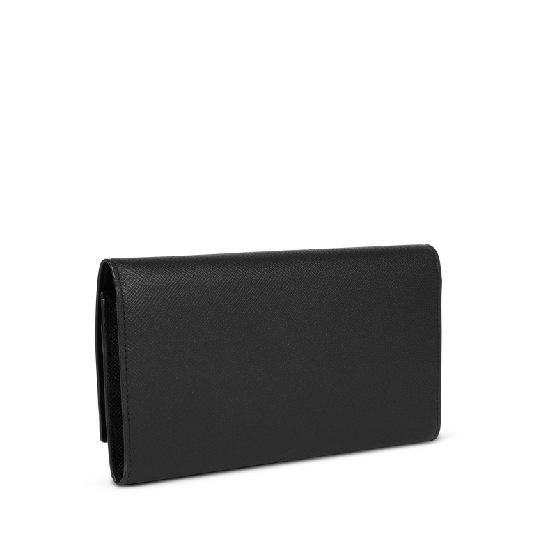 Marshall Travel Wallet in Panama in black | Smythson Marshall Travel Wallet in Panama in black | Smythson